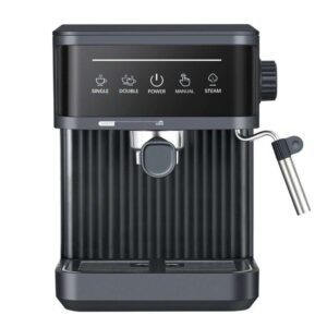 Sleek Matte Black Espresso Machine
