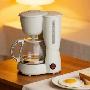 Minimalist White Drip Coffee Maker